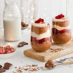Verrine façon forêt noire à la mousse au chocolat