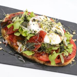 Bruschetta de mozzarella et ratatouille