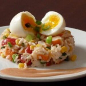 Salade riz au crabe