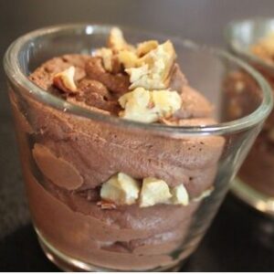 Mousse au chocolat, poivre de Java, chataîgne