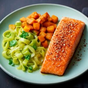 Saumon mi-cuit au sésame