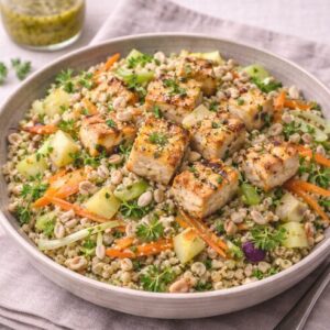 Salade croquante au quinoa