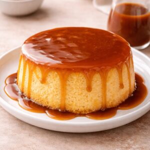 Gâteau de semoule au caramel