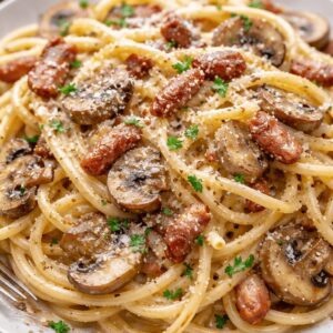 Pâtes crémeuses à la carbonnara