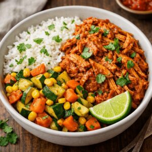 Effiloché de poulet façon tinga