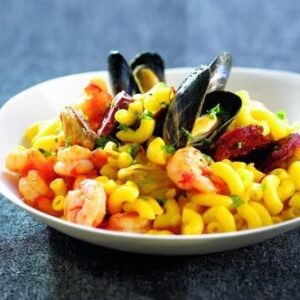 Coquillettes façon paëlla