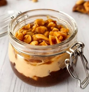 Crème au chocolat façon snickers
