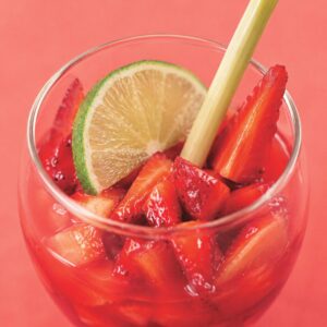 Tartare de fraises à la citronnelle
