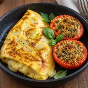 Tortilla aux pommes de terre et aux oignons