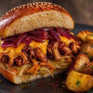 Carolina Pulled Chicken burger