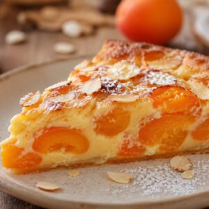 Clafoutis aux abricots et amandes